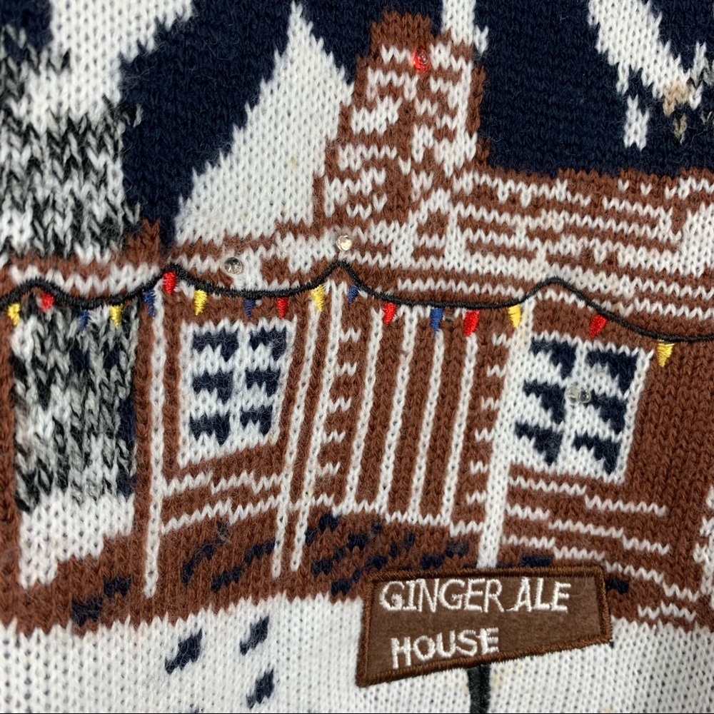 Christmas Ugly Sweater Gingerbread Man Light Up - Picture 6 of 15